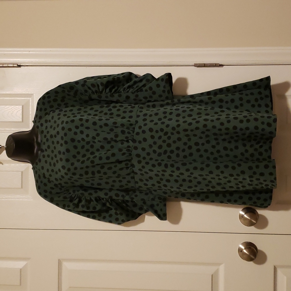 Who What Wear Polka Dotted Dress